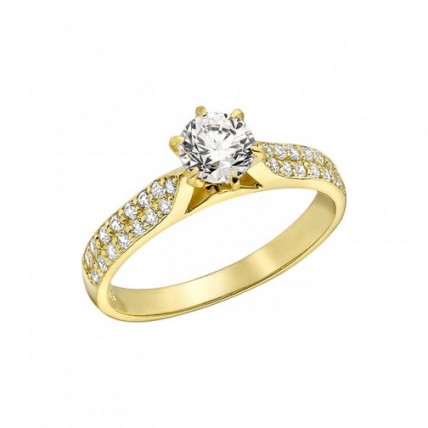 Δαχτυλίδι Χρυσό 14K (RI402 - RY137)